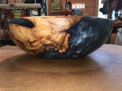 maple burlepoxy bowl woodworking talk woodworkers forum