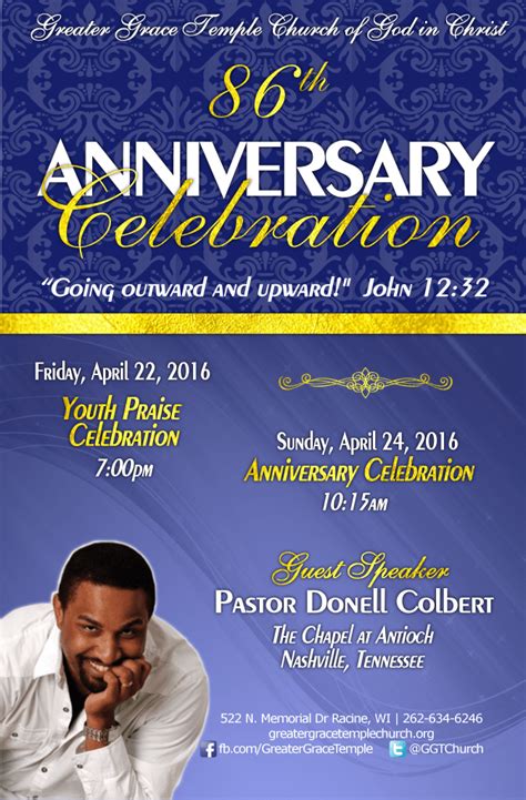 86th Church Anniversary Celebration 2016 Greater Grace Temple Church