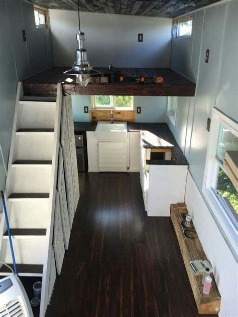 Tiny Home On One Of Dan Louches 24 Ft Trailers Tiny House Plans