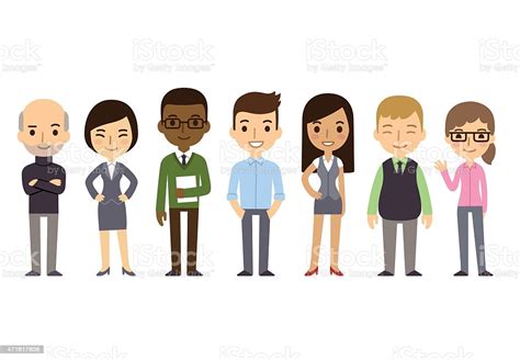 Cartoon Businesspeople Stock Vector Art And More Images Of