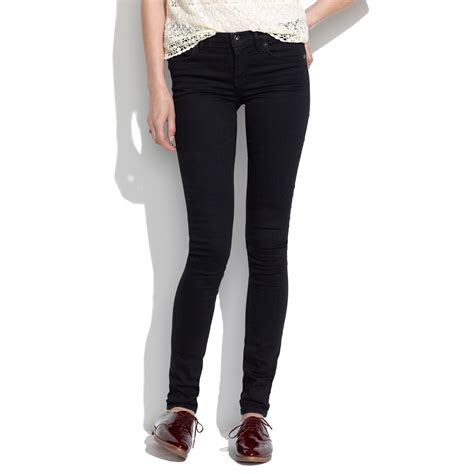 Madewell 8 Skinny Jeans In Black Frost In Black Lyst