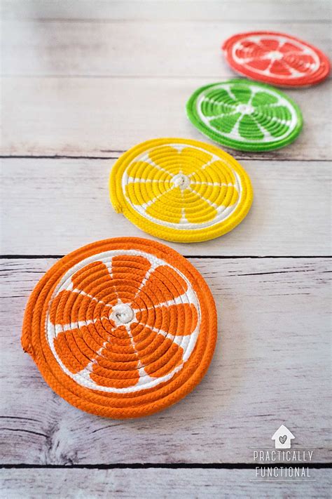 Diy Rope Coasters For Summer