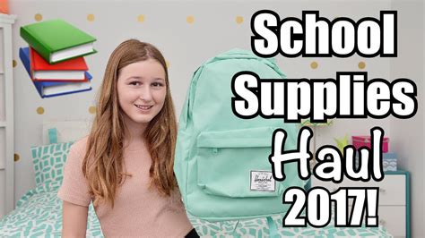 Whats In My Backpack 2017 2018 Freshman Year Haul Youtube