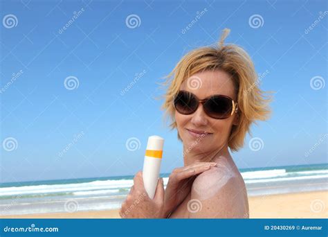 blonde at the beach stock image image of resort oily 20430269