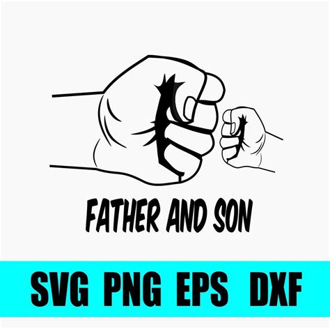 fist bump svg father and son svg papa and grandson svg cut etsy
