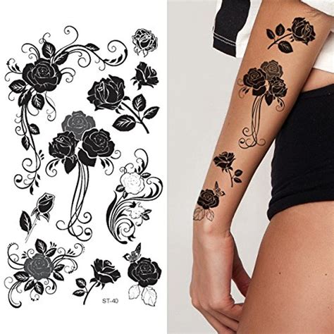 Supperb Temporary Tattoos Tribal Black Roses To View Further For