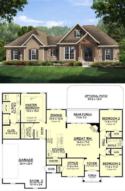 Modern Craftsman Style Home Plan Craftsman Style House Plans Home