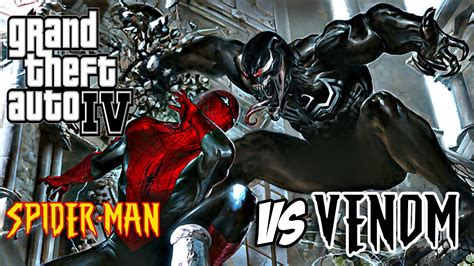 Gta Iv Spider Man Vs Venom Spider Man Mod Youtube