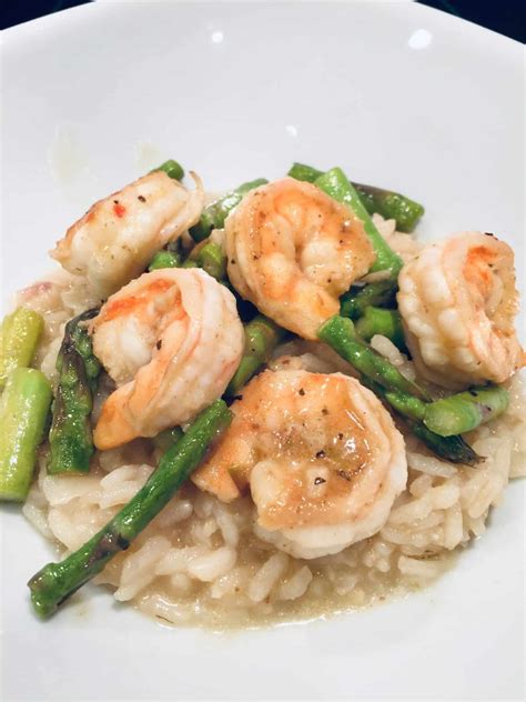 Instant Pot Risotto With Shrimp And Asparagus ~ The Recipe Bandit