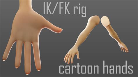 3d Model Cartoon Hand Cgtrader