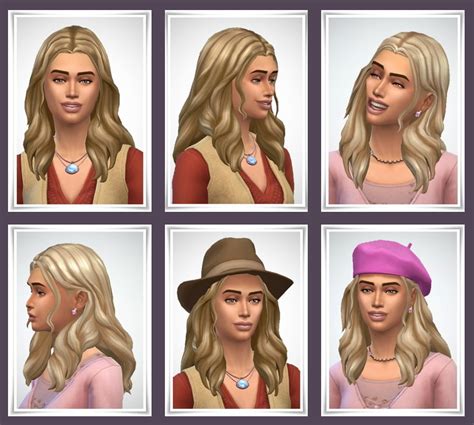 Sims 4 Cc Hair Lana Cc Finds Madecopax