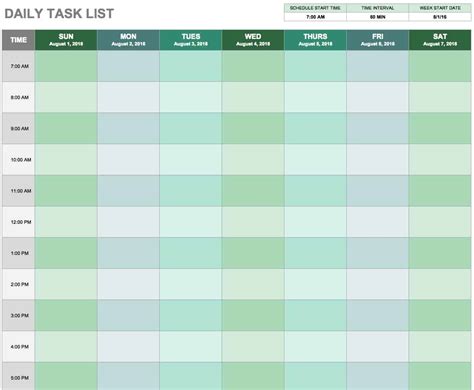 Daily Task List Template Word Professional Template For Business