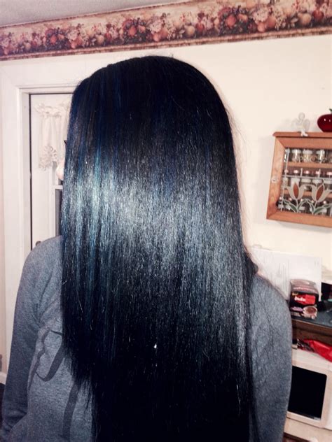 Black Hair With A Blue Tint