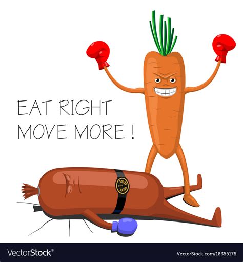 Funny Poster Diet Royalty Free Vector Image Vectorstock