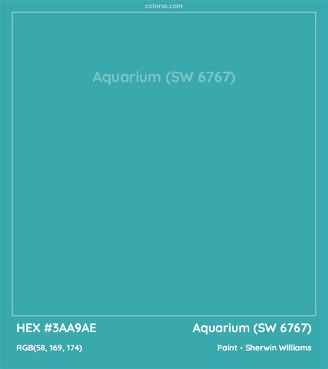 Sherwin Williams Aquarium Sw 6767 Paint Color Codes Similar Paints