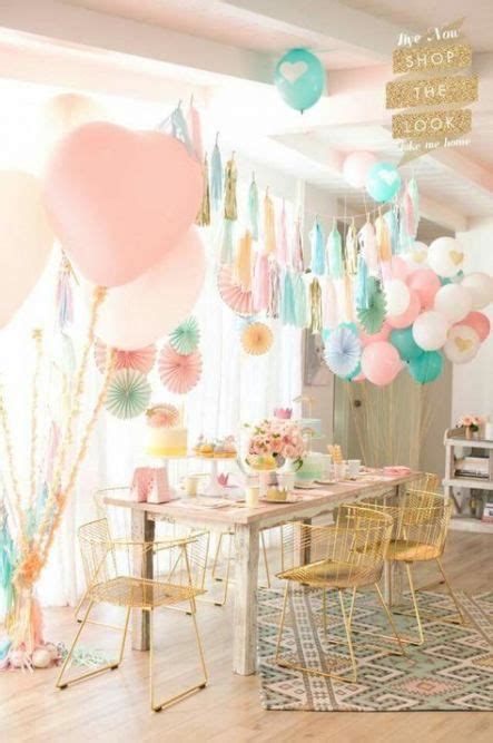 Birthday Party Dcoration For Girls Color Schemes 30 Ideas Pastel