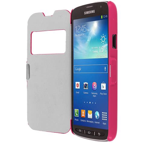 Color Case Open Front Wallet Hard Cover For Samsung Galaxy S4 Active