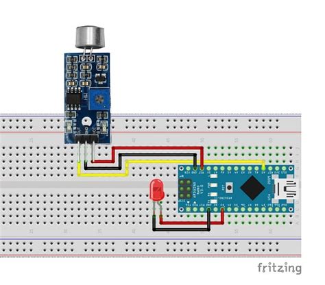 Arduino Sound Sensor Circuit Diagram