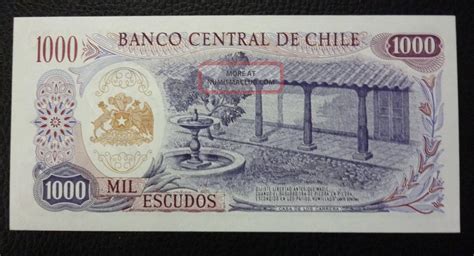 Chile Banknote 1000 Escudos Pick 146 Unc 1967 1976