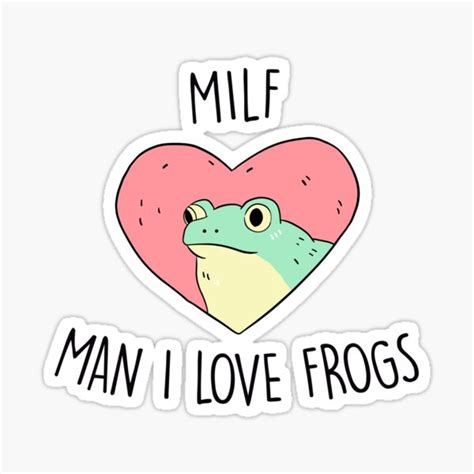 Man I Love Frogs Sticker For Sale By Wabisabis Redbubble