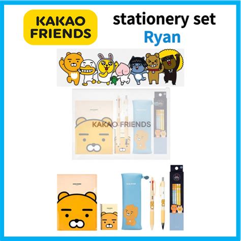 Kakao Friends Korea Substantial Stationery Set Ryan T Set Mixed Set