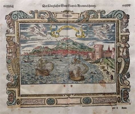 Italia Napoli Sebastian Münster Neapels Ca 1574 Catawiki