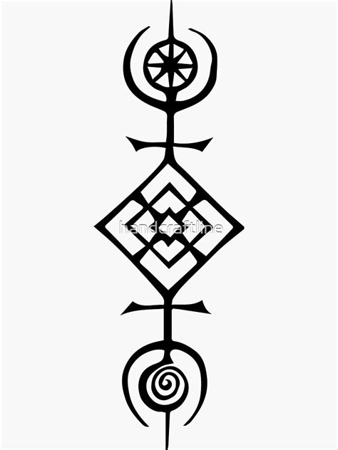 Norse Symbol Of Protection Sticker By Handcraftline Redbubble