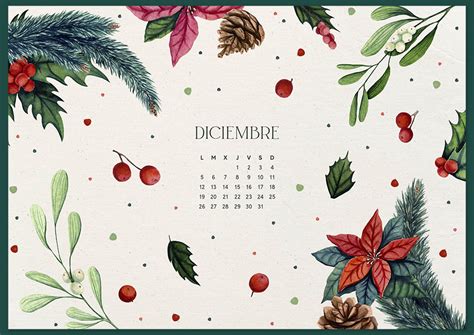 Calendario Diciembre 2022 Imprimible Y Fondo De Pantalla Mlc Estudio