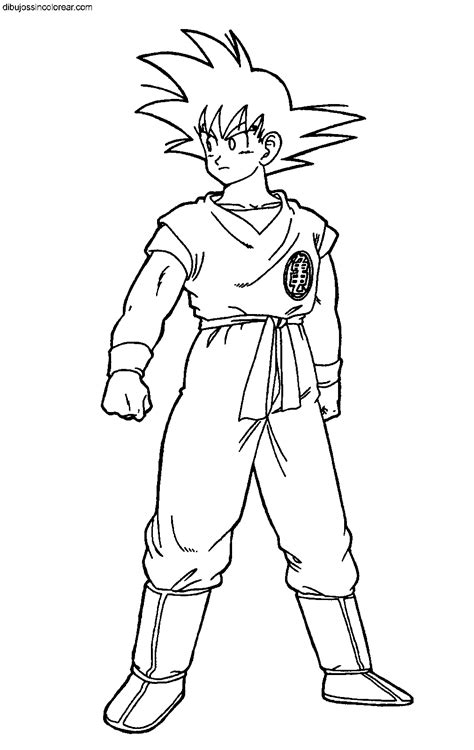 100 Desenhos Do Goku Para Colorir E Imprimir