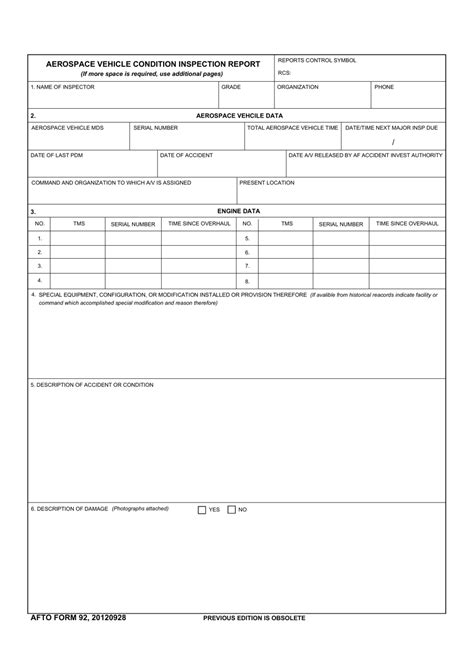 Afto Form 92 Fill Out Sign Online And Download Fillable Pdf Templateroller