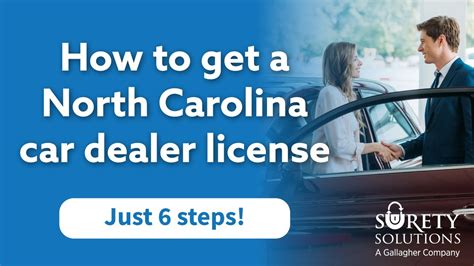How To Get A North Carolina Car Dealer License 6 Step Process Youtube