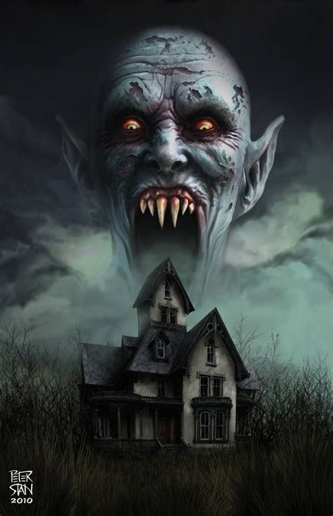 Salems Lot By Peter Stanimirov Horror Movie Art Horror Artwork