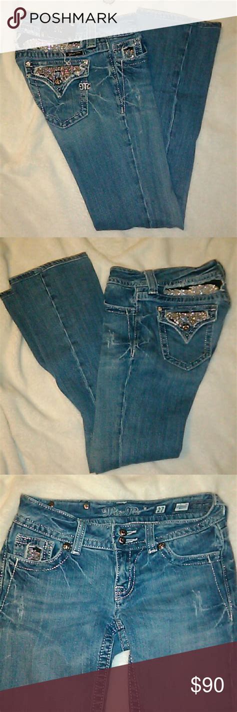 Stylish Miss Me Jeans With Angel Wings Size