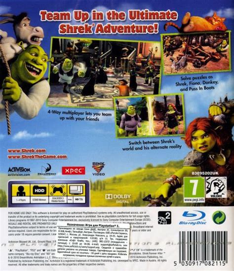 Shrek Forever After The Game Ps3 купить в интернет магазине по