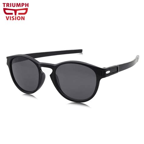 Triumph Vision Black Sunglasses For Men Round Retro Sun Glasses For Mem Uv400 Protection Shades
