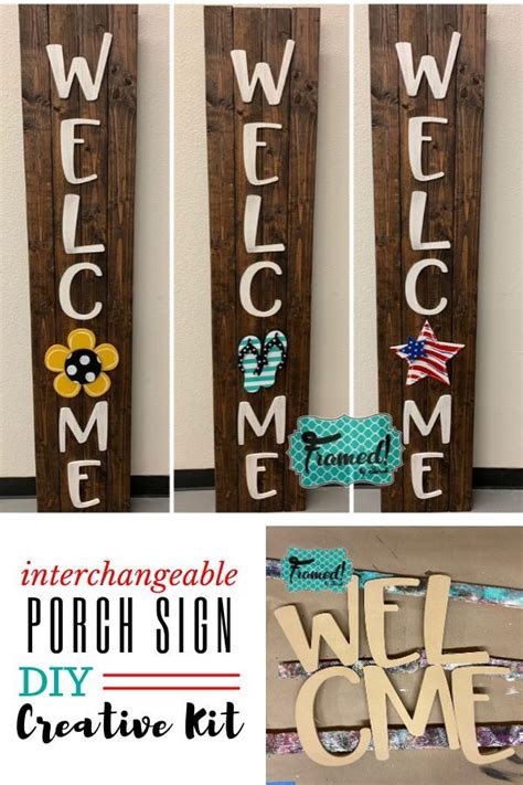 This Is An Interchangeable Easy Welcome Porch Sign That Will Easily