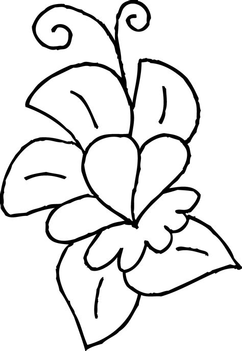 What is a cute flower? Cute Spring Flower Coloring Page 3 - Free Clip Art