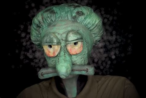 This Artist Turned Herself Into Squidward Using Only
