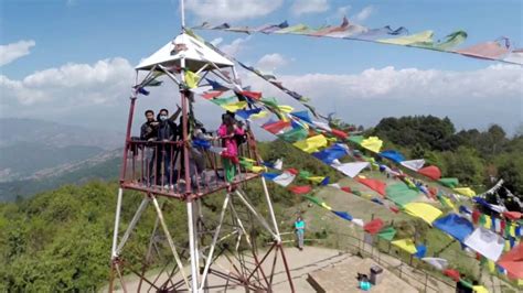 Nagarkot View Tower Drone Footage Nepal Youtube