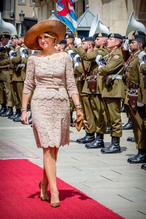 Queen Maxima Of The Netherlands Of Luxembourg During An Official
