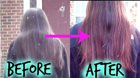 Part 1 please watch part. DYING MY BLACK HAIR RED WITH KOOL AID! - YouTube