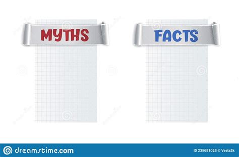 Myths And Facts Sign Myths Vs Facts Header Design With Frame For Text
