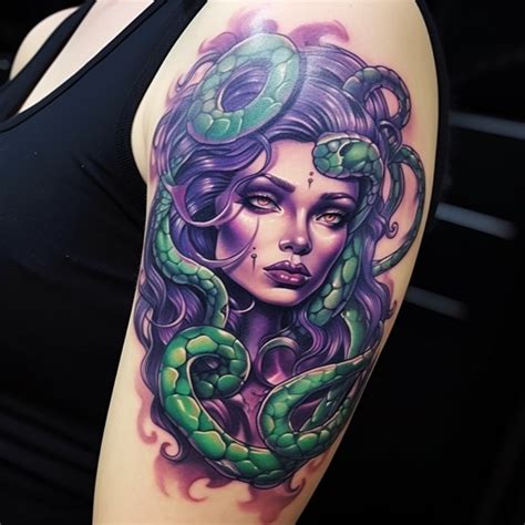 Midjourney Prompt For Medusa Tattoo Design