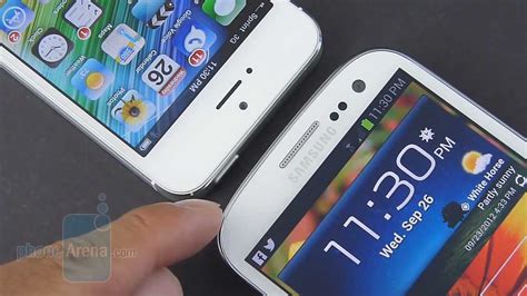 Apple Iphone 5 Vs Samsung Galaxy S Iii Youtube