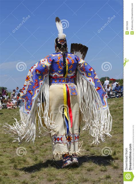 Unidentified Female Native American Dancer Wears