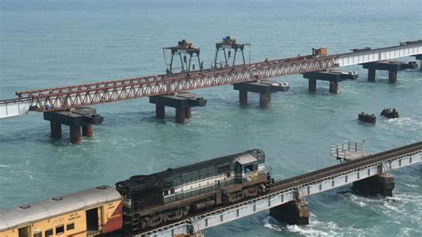 New Pamban Bridge Work Picks Up Momentum Expected To Be Over By March