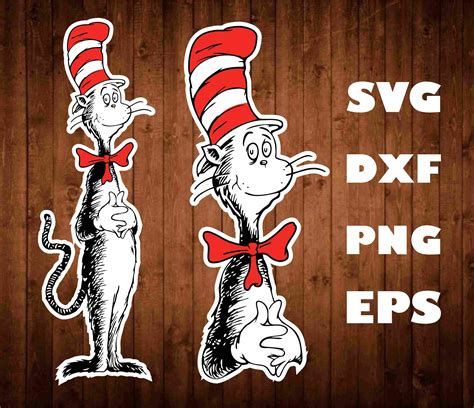 Cat in the Hat Svg Digital Download Dr. Seuss Things Svg | Etsy