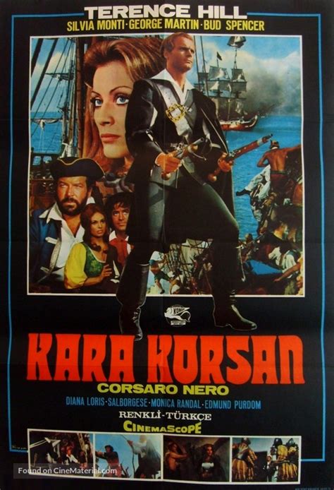 Il Corsaro Nero 1971 Turkish Movie Cover