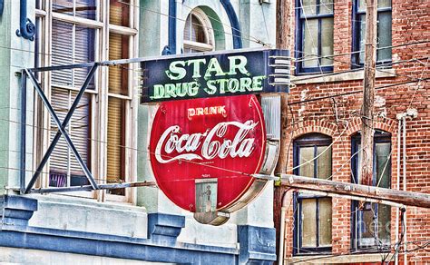 Star Drug Store Hdr Neon Sign Photograph By Scott Pellegrin Pixels