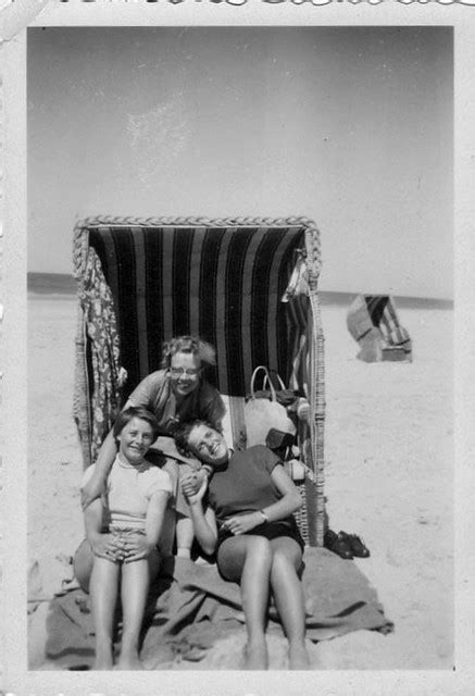 girls at the beach probably sylt c 1958 ochiee flickr
